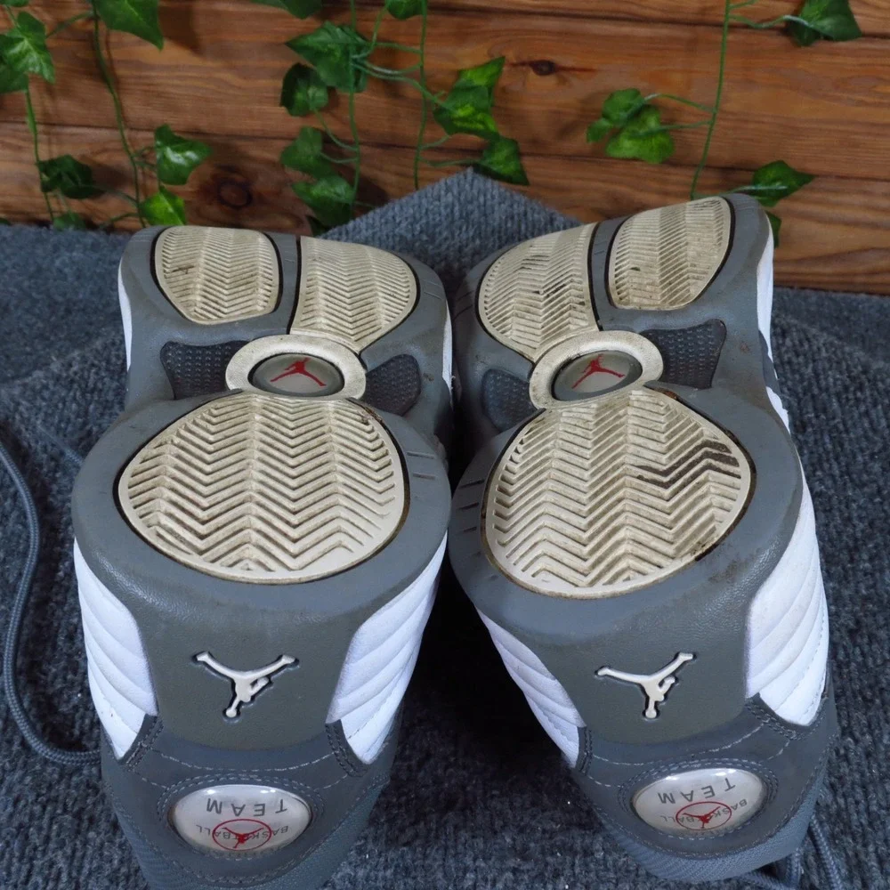 Jordan Jumpman Team 1 Retro Mens Basketball Shoes Size 10.5 Athletic White Grey